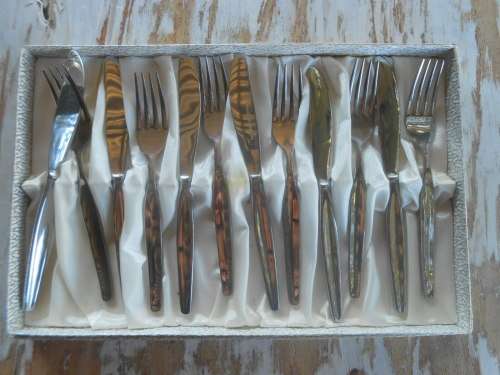 Vintage Bon Appetit Knife and Fork Set (Complete) in Original Packaging